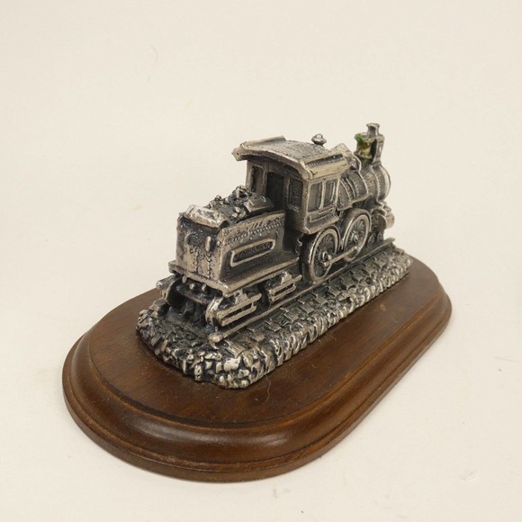 Enesco 1992 Currier & Ives Train Decor / Paperweight /w wood base ADK3U - Picture 3 of 14